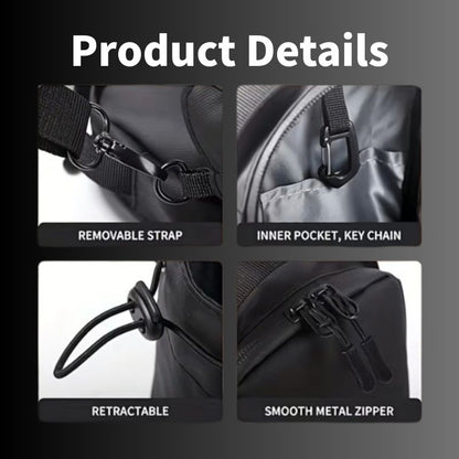 Large Capacity Magnetic Gym Bag with Phone Pocket & Water Bottle Pouch - Ultimate Organizer for Fitness Accessories