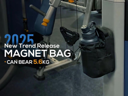 Large Capacity Magnetic Gym Bag with Phone Pocket & Water Bottle Pouch - Ultimate Organizer for Fitness Accessories